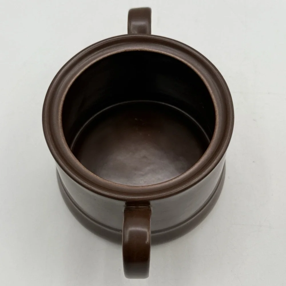 Wood‎ & Son Made In England Retro 1960's Chocolate Brown Coffee Mug Creamer Set